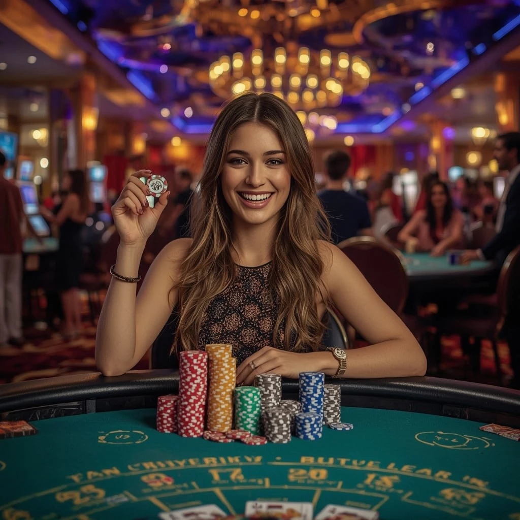 bonus dans les mains d’un homme au casino Win Ma Chance Casino